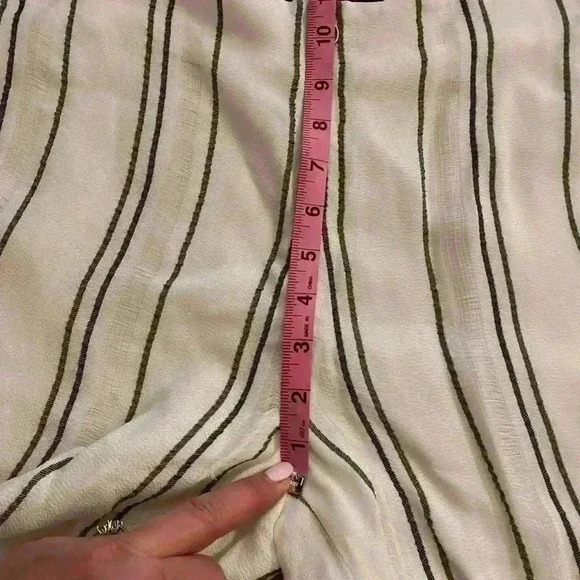 Womens Palazzo Striped Wide Leg Flowing white black pockets Proenza Schouler 6 - Picture 6 of 11